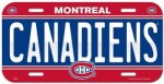 Wincraft Cedule Montreal Canadiens NHL License Plate Banner