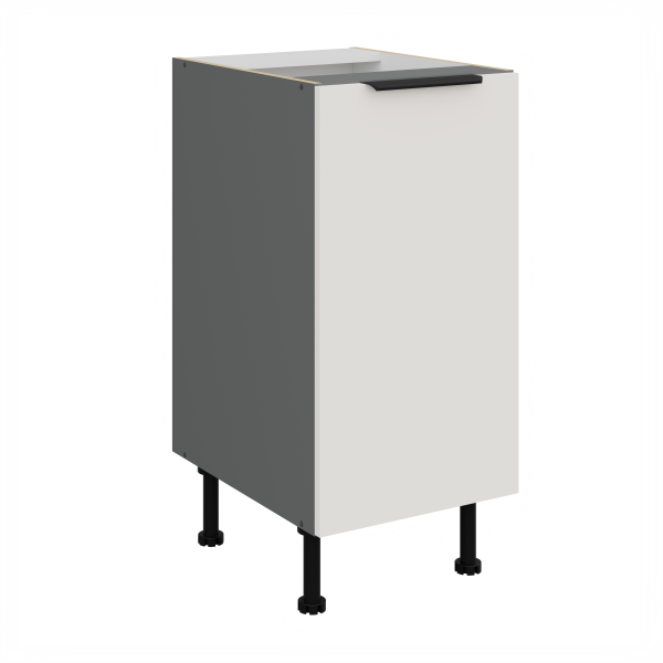 Spodní skříňka Aria ANT 40 D 1F BB Barva korpusu: Antracit, Barva dvířek: WH - Crystal white AFM
