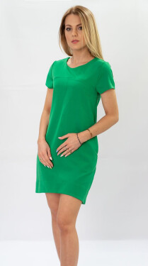 Zelené trapézové šaty model 16141100 zelená INPRESS