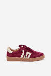 Dámské semišové sneakersy Vinceza 79557 bordové 40