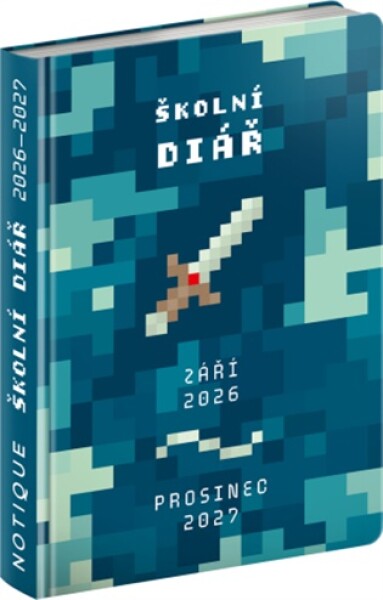 Školní diář Gamer (září 2026 – prosinec 2027)