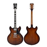 D'Angelico Premier DC Double Cutaway Stop-Bar Tailpie CE Brown Burst