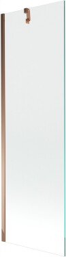 MEXEN/S - Next vanová zástěna FIX 60x150, transparent, růžové zlato 895-060-000-00-00-60
