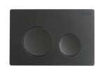 Kielle - Genesis New Set předstěnové instalace, klozetu Oudee, Vortex Rimless+, sedátka softclose a tlačítka Gemini New I, matná černá 30528SS30