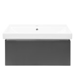 Koupelnová skříňka s umyvadlem SAT Feel 80x30x46 cm antracit mat SATFEEL80ANTU1 SATFEEL80ANTU1