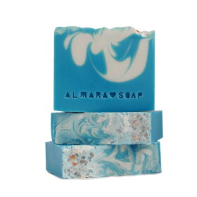 Almara Soap přírodní mýdlo Cold Water 100 g - Almara Soap Designové mýdlo Cold Water, modrá barva