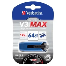 VERBATIM V3 MAX 64 GB modrá / flash disk / USB 3.0 (49807)