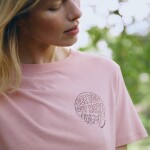 FJÄLLRÄVEN Hemp Blend Out Here T-shirt W, Chalk Rose (vzorek) velikost: S