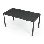 Zahradní sestava 156x78x74cm, polywood, šedá, AZS-B1656 GREY