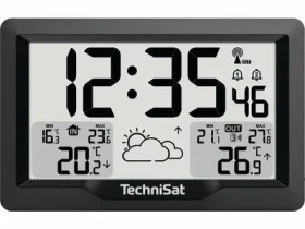 Rozbaleno - TechniSat iMETEO 300 černá / Meteostanice / LCD displej / teplota / vlhkost / 2x AA / 2x AAA / rozbaleno (MET02F.rozbaleno)