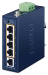 Planet ISW-504PT-E / Switch průmyslový / 1x 10/100 RJ45 / 4x 10/100 PoE+ / 802.3at 120W / -40 až 75 °C / IP40 (ISW-504PT-E)