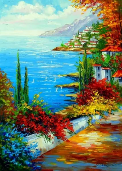 ENJOY Puzzle Městečko u moře