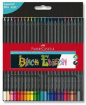 Pastelky trojhranné Faber-Castell Black Edition, 24 barev