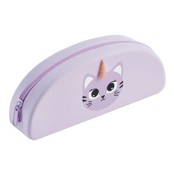Miquelrius B2F - pouzdro se zipem Puppies Friends, kočka, fialové