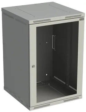 Solarix SENSA-18U-66-11-G šedá / Nástěnný rozvaděč / 600 mm / 18U / dveře sklo / RAL 7035 (83000289)