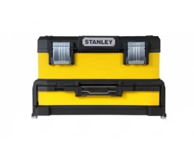 Stanley 1-95-829 Kovoplastový box na nářadí se zásuvkou žlutý