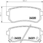 Brzdy kotouče a desky zadní HYUNDAI ix35 KIA SPORTAGE - KRAFT