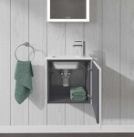 DURAVIT - L-Cube Umyvadlová skříňka 40x42x29 cm, panty vlevo, bílá mat LC6272L1818