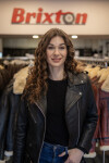 Dámská Kožená Bunda Křivák Sofie Tiffany Brixton Černá Velikost: 8XL