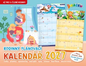 Kalendář 2027 Rodinný plánovací - Dráčkův nástěnný - časopis Dráček