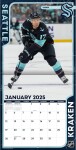 JF Turner Kalendář Seattle Kraken NHL 2025 Wall Calendar
