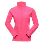 Dámská softshellová bunda membránou ALPINE PRO MULTA neon knockout pink