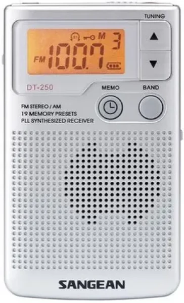 Sangean DT-250 stříbrná / Rádio / Kapesní (A500043)