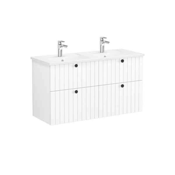 Koupelnová skříňka s umyvadlem VitrA Root 120x67x46 cm bílá mat ROOTG120WINTS ROOTG120WINTS