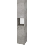 Dřevojas - Vysoká skříň DOS SVD2O 35 - D01 Beton / Úchytka T03 / D01 Beton / Levé 280406C
