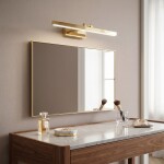 Koupelnové nástěnné LED svítidlo APP1861-1W 60 cm GOLD OSW-66014