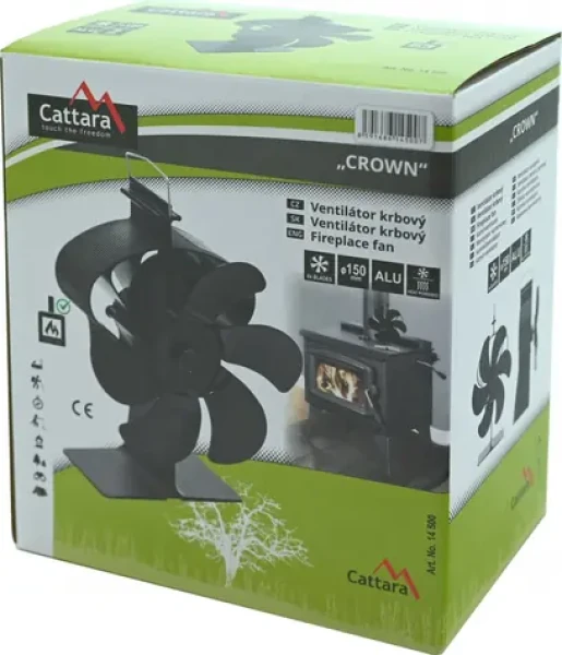 Cattara CROWN / Krbový ventilátor / termoelektrický pohon / průměr 150 mm / max. 190 m3/h