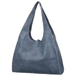 Trendy dámský koženkový set kabelek Winona, džínově modrý