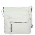 Trendy dámská koženková crossbody kabelka Lima, bílá