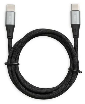 IBOX IKUTC černá / Datový kabel / USB-C - USB-C / 60 W / 2 m / opletený (IKUTC2B)