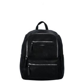 Módní dámský koženkový batůžek Sirina, černá