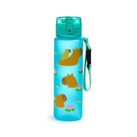 Nerozbitná plastová láhev s víčkem - Kapybara 600 ml