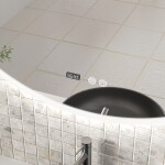 Erga Deam, kulaté LED zrcadlo 120cm, 3 barvy světla, přední osvětlení, vyhřívací podložka proti zapaření, ERG-V01-Deam-1212-CL ERG-V01-DEAM-1212-CL