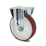 Tente Kolečko s červenou polyuretanovou obručí 125 mm,pevné 3013