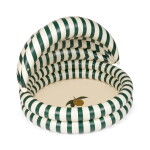Konges Sløjd Nafukovací bazén se stříškou Green Stripe Ø 110 cm, zelená barva, plast