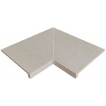 Rosa Gres Keramický bazénový lem MISTERY White vnitřní roh pravoúhlý, cena za 1ks 98674 C98674L