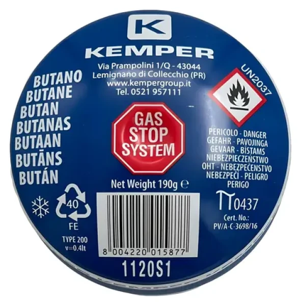 Kemper StopGas / Plynová kartuše / 190 g (10/2-GPL707)