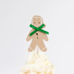Meri Meri Sada na pečení cupcakes Gingerbread 24 ks, hnědá barva, papír