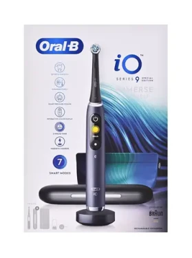 Oral-B iO9 Black Special Edition černá / Elektrický zubní kartáček / magnetické iO / 7 režimů / AI / displej (iO9 Black Limited Edition)