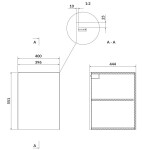 CERSANIT - Modulová spodní skříňka s dvířky LARGA 40 bílá S932-087