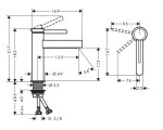HANSGROHE - Finoris Umyvadlová baterie, výpustí Push-Open, EcoSmart, matná bílá 76023700
