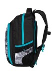 Bagmaster DIGITAL 20 B studentský batoh - modrý s květinami