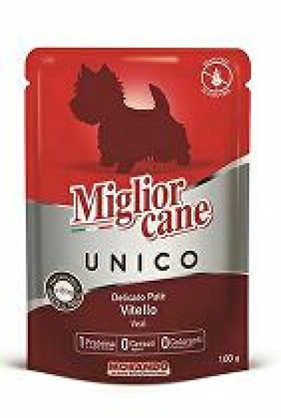 Miglior Cane Unico kapsička pro psy telecí 100g