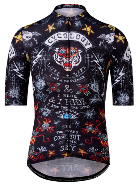 Cyklodres CYCOLOGY City of Angels Black, men, krátký rukáv (Motiv City of Angels, velikost XXL)