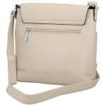 Stylová dámská koženková crossbody kabelka Katia, tmavě béžová