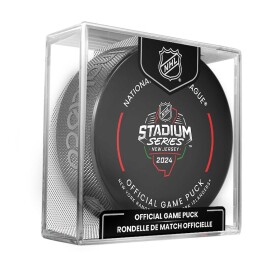 Inglasco / Sherwood Puk Stadium Series 2024 New Jersey Nyr Vs Nyi Official Game Puck